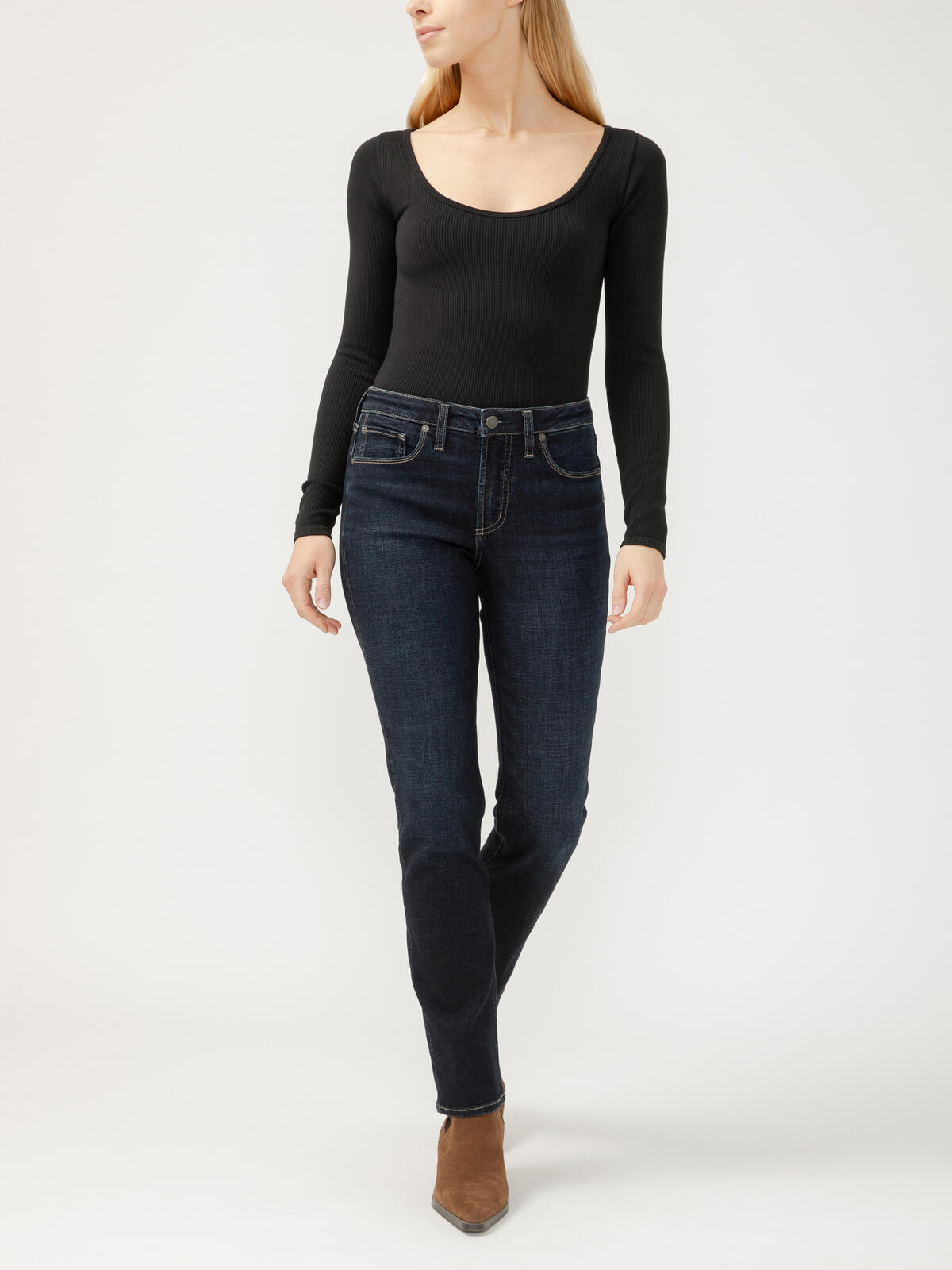 Jin Marilyn Straight Ankle Jeans In Cool Embrace® Denim
