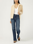 Avery High Rise Luxe Stretch Trouser Leg Jeans