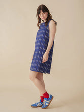 Load image into Gallery viewer, Shelby Shift Dress, Sapphire Ikat
