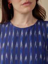 Load image into Gallery viewer, Shelby Shift Dress, Sapphire Ikat
