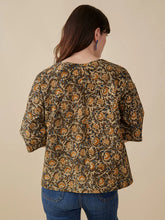 Load image into Gallery viewer, Ruth Top, Olive Kalamkari

