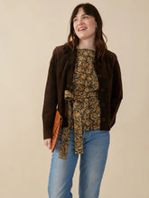 Load image into Gallery viewer, Ruth Top, Olive Kalamkari
