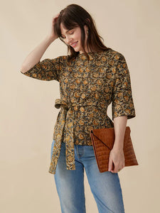 Ruth Top, Olive Kalamkari