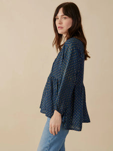 Sohla Blouse, Midnight Floral