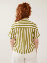 Load image into Gallery viewer, Benji Button Down Shirt, Green Stripe
