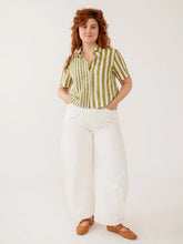 Load image into Gallery viewer, Benji Button Down Shirt, Green Stripe
