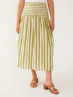 Sylvie Skirt, Green Stripe