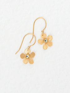 Petite Plumeria Drop Earrings