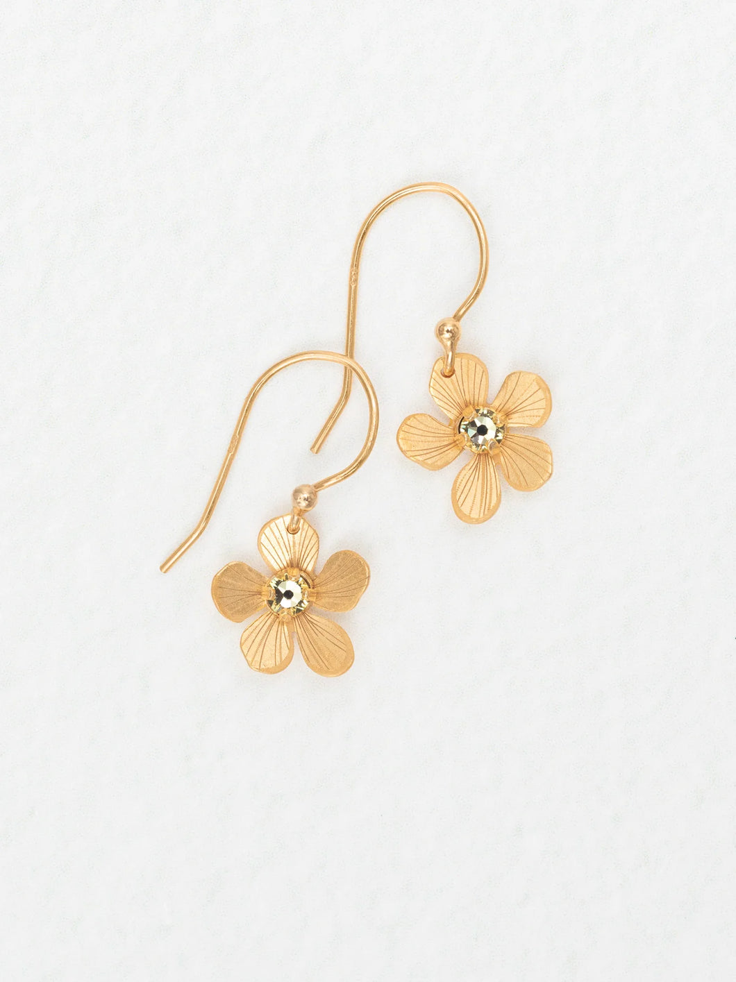 Petite Plumeria Drop Earrings
