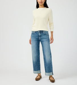 Relaxed Straight Leg Jeans
