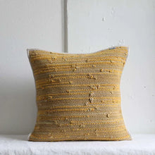 Load image into Gallery viewer, Handwoven Mustard Pillow Case
