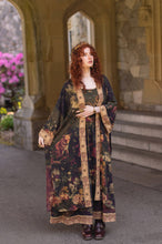 Load image into Gallery viewer, The Messenger Opera Duster Robe w/ Joan of Arc &amp; Florals
