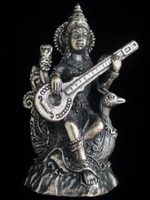 Load image into Gallery viewer, Brass Deity Statuette - Large - Saraswati
