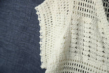 Load image into Gallery viewer, Cotton Crochet Shrug Cardigan
