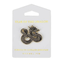 Load image into Gallery viewer, Black Dragon Pin - Enamel
