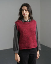 Load image into Gallery viewer, Heather Knitted Vest, Mulberry
