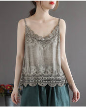 Load image into Gallery viewer, Lace Trim Stone Wash Camisole, 2 Colors
