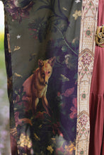 Load image into Gallery viewer, The Messenger Opera Duster Robe w/ Joan of Arc &amp; Florals
