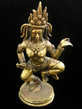 Load image into Gallery viewer, Brass Deity Statuette - Medium - Apsara
