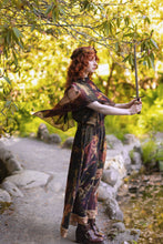 Load image into Gallery viewer, The Messenger Long Maxi Slip Dress w/ Joan of Arc &amp; Florals
