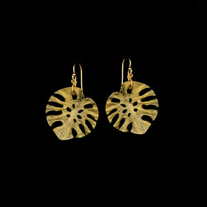 Monstera Wire Earrings