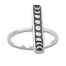 Load image into Gallery viewer, Vertical Moon Phase Ring, 2 Sizes
