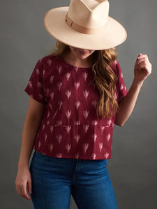 Dana Top, Garnet Ikat