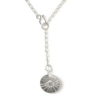 Load image into Gallery viewer, Ruchi Evil Eye Dainty Silver Drop Lariat Necklace
