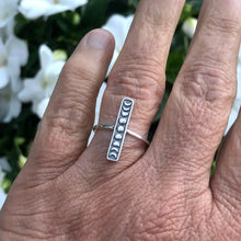 Load image into Gallery viewer, Vertical Moon Phase Ring, 2 Sizes
