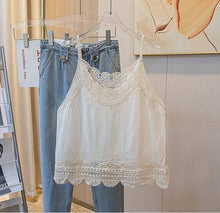 Load image into Gallery viewer, Lace Embroidered Tank Top
