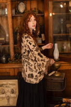 Load image into Gallery viewer, Curiosities Pixie Duster Crop Kimono w/ whimsical print

