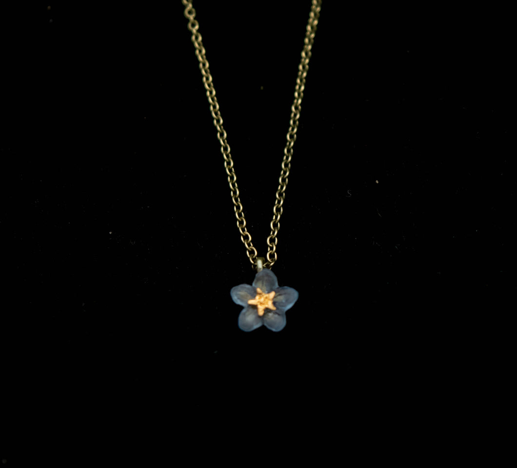Forget Me Not Single Flower Pendant