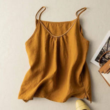 Load image into Gallery viewer, Cotton Linen Camisole Tank Top, 3 Colors
