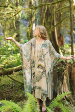 Load image into Gallery viewer, Earth &amp; Sky Bohemian Goddess Starduster Kimono w/Trees
