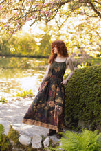 Load image into Gallery viewer, The Messenger Long Maxi Slip Dress w/ Joan of Arc &amp; Florals
