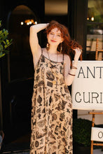 Load image into Gallery viewer, Curiosities Bohéme Maxi Slip Dress w/ whimiscal print

