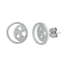 Load image into Gallery viewer, Moon and Stars Earrings
