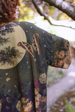 Load image into Gallery viewer, The Messenger Opera Duster Robe w/ Joan of Arc &amp; Florals
