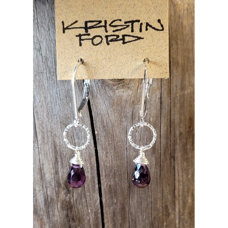 Rhodolite Garnet Earrings