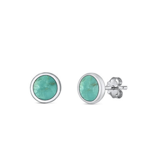 Load image into Gallery viewer, Turquoise Stud Earrings

