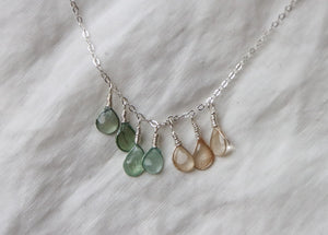 Morning Dew Necklace, Multiple Colors