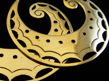Load image into Gallery viewer, "Tarook" (small) Brass Earrings
