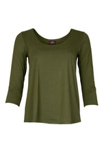 Load image into Gallery viewer, 3/4 Sleeve Cora Tee, Solid, Multiple Colors
