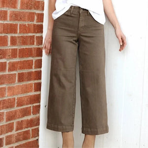 Crop Olive Pant