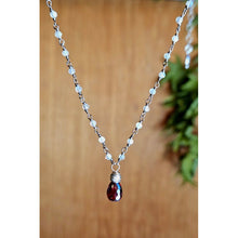 Load image into Gallery viewer, Garnet &amp; Labradorite Necklace

