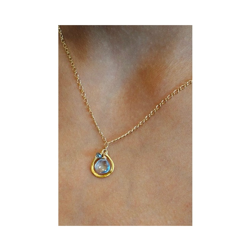 Blue Topaz Necklace