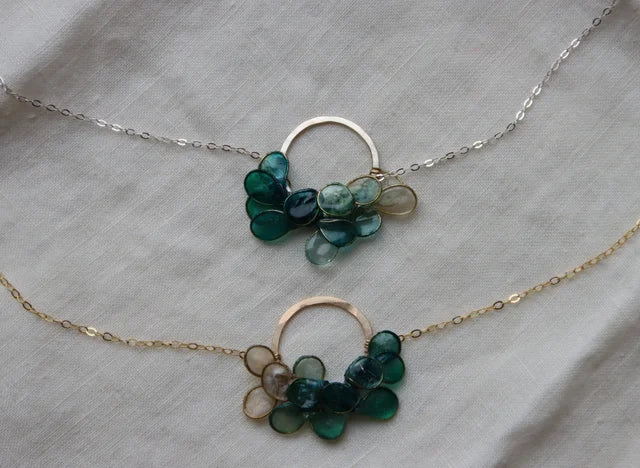 Small Laurel Necklace, Multiple Colors