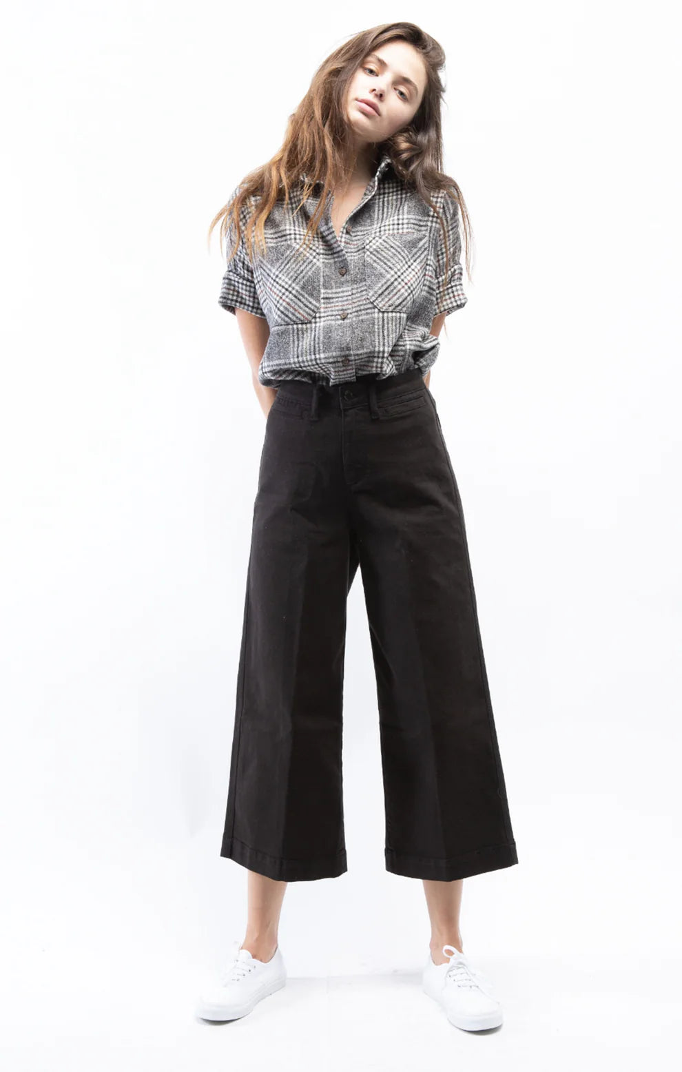 OAT Highrise Cropped Pant, Black