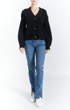 Load image into Gallery viewer, Chunky Button Cardigan, Black
