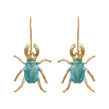 Load image into Gallery viewer, Verdi Beetle Earrings
